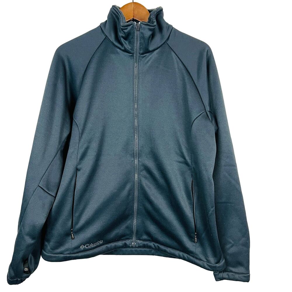 Columbia Interchange Fleece Lined Jacket Full Zip Hooded - Women L
